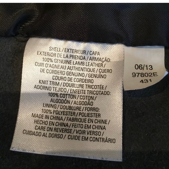 ❤️Elie Tahari Lambskin Leather Grey Drape Jacket - Picture 6 of 7